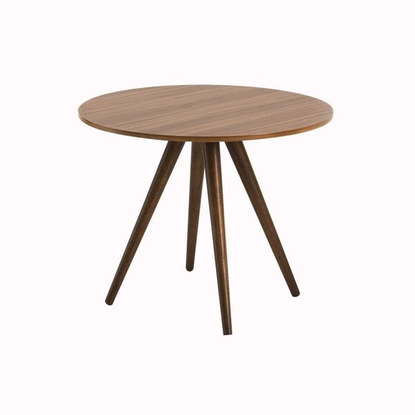 Mesa Baralho Tampo Redondo Castanho - Daf Mobiliário