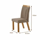 Mesa Barcelona 1,80x0,90 6 Cadeiras Modernas Paris Espresso M