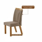 Mesa Barcelona 1,80x0,90 6 Cadeiras Modernas Paris Espresso M