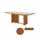 Mesa Barcelona 1,80x0,90 6 Cadeiras Modernas Paris Espresso M