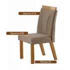 Mesa Barcelona 1,80x0,90 6 Cadeiras Modernas Paris Espresso M