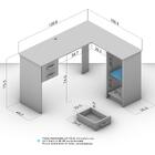 Mesa Barcelona 2 Gavetas 1 Porta Legno Salinas Politorno Legn