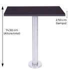 Mesa Base Beta Fixa 74,50 Cm (altura) Com Tampo Em Mdp Quadra