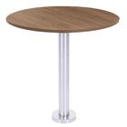 Mesa Base Beta Fixa 74,50 Cm (altura) Com Tampo Em Mdp Redond