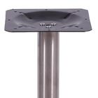 Mesa Beta Em Inox 75 Cm (altura) Com Disco Redondo Com Tampo