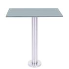 Mesa Beta Fixa Inox 71,50 Cm (alt) Disco Redondo Tampo Mdp Qu