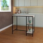 Mesa Bistrô 100cm 2 Banquetas Active Yescasa Snow/preta