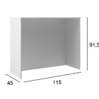 Mesa Bistrô 115 Cm Onix Branco