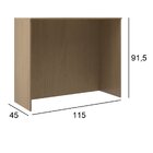 Mesa Bistrô 115 Cm Onix Marron