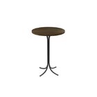Mesa Bistrô 60cm Tampo Melamínico Pés Em Aço Belle Mais Decor
