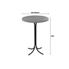 Mesa Bistrô 60cm Tampo Melamínico Pés Em Aço Belle Mais Decor