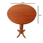 Mesa Bistrô 60x60 Cm Em Madeira Maciça - Natural