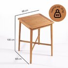 Mesa Bistrô 68cm X 68cm X 100cm Traço Stain Jatobá