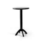 Mesa Bistrô Alta 60cm Redonda Lisboa Preta