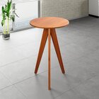 Mesa Bistrô Alta Em 100% Madeira Maciça Nápoles Espresso Móve