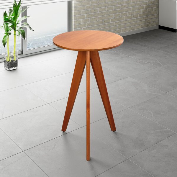 Mesa Bistrô Alta Em 100% Madeira Maciça Nápoles Espresso Móve