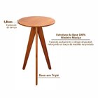 Mesa Bistrô Alta Em 100% Madeira Maciça Nápoles Espresso Móve