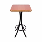 Mesa Bistrô Alta Quadrada Em Madeira - Mel