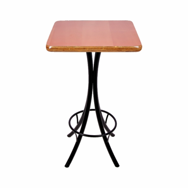 Mesa Bistrô Alta Quadrada Em Madeira - Mel