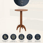 Mesa Bistrô Alto Bar Retrô Holanda Redonda 65 Cm Madeira Maci