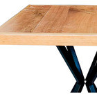 Mesa Bistrô Baixa Madeira Maciça Quadrada 70cm - Marrom-claro