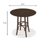 Mesa Bistrô Baixa Opzione Imbuia E Marrom Escuro