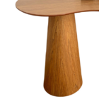 Mesa Bistrô Balcão Cone Duplo160x90 Orgânica Tampo Freijó Bas