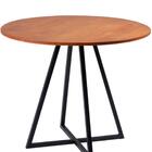 Mesa Bistro Bar Base Aço Preto I05 Madeira Taeda Dmobiliario