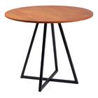 Mesa Bistro Bar Base Aço Preto I05 Madeira Taeda Dmobiliario