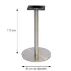 Mesa Bistrô Beta 112,50 Cm (alt) Disco Redondo Tampo Mdp Quad