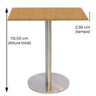 Mesa Bistrô Beta 112,50 Cm (alt) Disco Redondo Tampo Mdp Quad