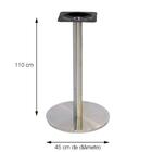 Mesa Bistrô Beta 112,50 Cm (alt) Disco Redondo Tampo Mdp Redo