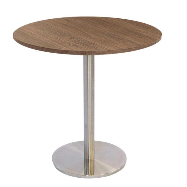 Mesa Bistrô Beta 112,50 Cm (altura) Com Tampo Em Mdp Redonda