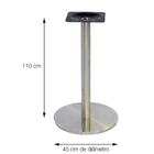 Mesa Bistrô Beta 112,50 Cm (altura) Com Tampo Em Mdp Redonda