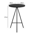 Mesa Bistrô Com 2 Banquetas Milão Preto - Art Panta