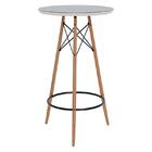 Mesa Bistrô Com Banqueta Kit 3 Peças Gourmet Off White Facto