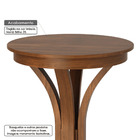 Mesa Bistrô Com Base Em Curvas Europa - Acabamento Fino - Mdf