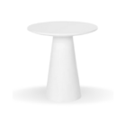 Mesa Bistrô Cone 60 Cm Tampo Laca Branca Base Branca - Branco