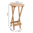 Mesa Bistrô De Madeira Dobrável  Mel