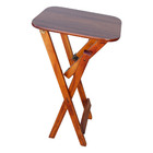Mesa Bistrô Dobrável Madeira 45x54 Imbuia- Tarimatã