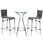 Mesa Bistro E 2 Banquetas Sevilha Em Alumínio E Fibra Tacabo
