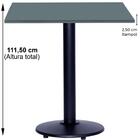 Mesa Bistrô Ferro Preto 111,50 Cm (alt) Disco Redondo Tampo M