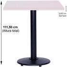 Mesa Bistrô Ferro Preto 111,50 Cm (alt) Disco Redondo Tampo M