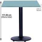 Mesa Bistrô Ferro Preto 111,50 Cm (alt) Disco Redondo Tampo M