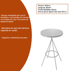 Mesa Bistrô Ísis Courino Preto - Sallar Home