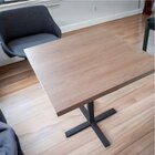 Mesa Bistrô Jardim Estilo Industrial Preto Fosco