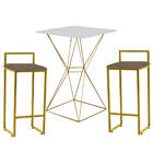 Mesa Bistrô Lucca E 02 Banquetas Alta Lina Bar Balcão Ferro D