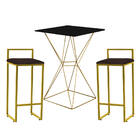 Mesa Bistrô Lucca E 02 Banquetas Alta Lina Bar Balcão Ferro D