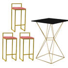 Mesa Bistrô Lucca E 03 Banquetas Alta Lina Bar Balcão Ferro D