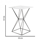 Mesa Bistrô Lucca Industrial Aramado Bar Cozinha Quadrado Bas